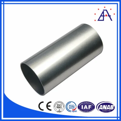 Tubo de alumínio 6063 T6/tubo redondo de alumínio anodizado