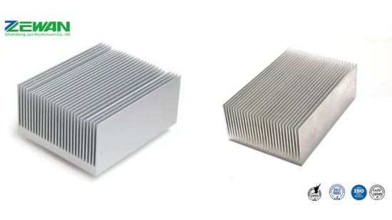 Perfil de dissipador de calor de alumínio anodizado extrudado personalizado para dissipador de calor de LED