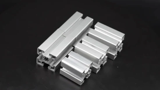 Perfis de extrusão de alumínio com revestimento em pó/anodizado industrial personalizado 6061/6063 T-Slot