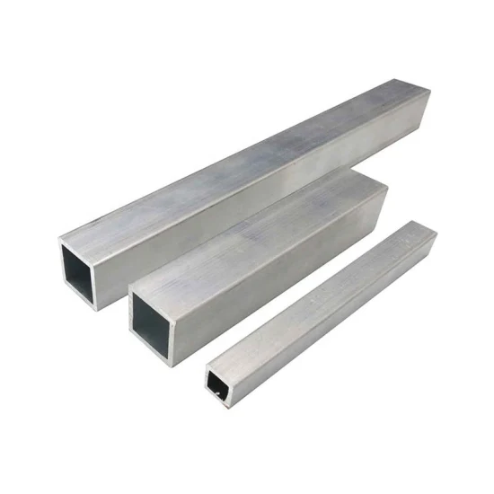 Tubulação retangular de alumínio de 1 polegada e 2 polegadas com acabamento em moinho personalizado 6063 com preço favorável 1 mm 2 mm