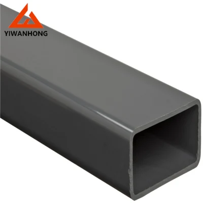 Tubo de alumínio anodizado preto
